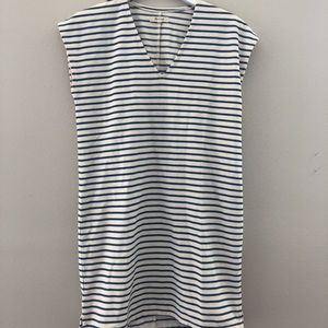 Blue stripe V neck Madewell Dress